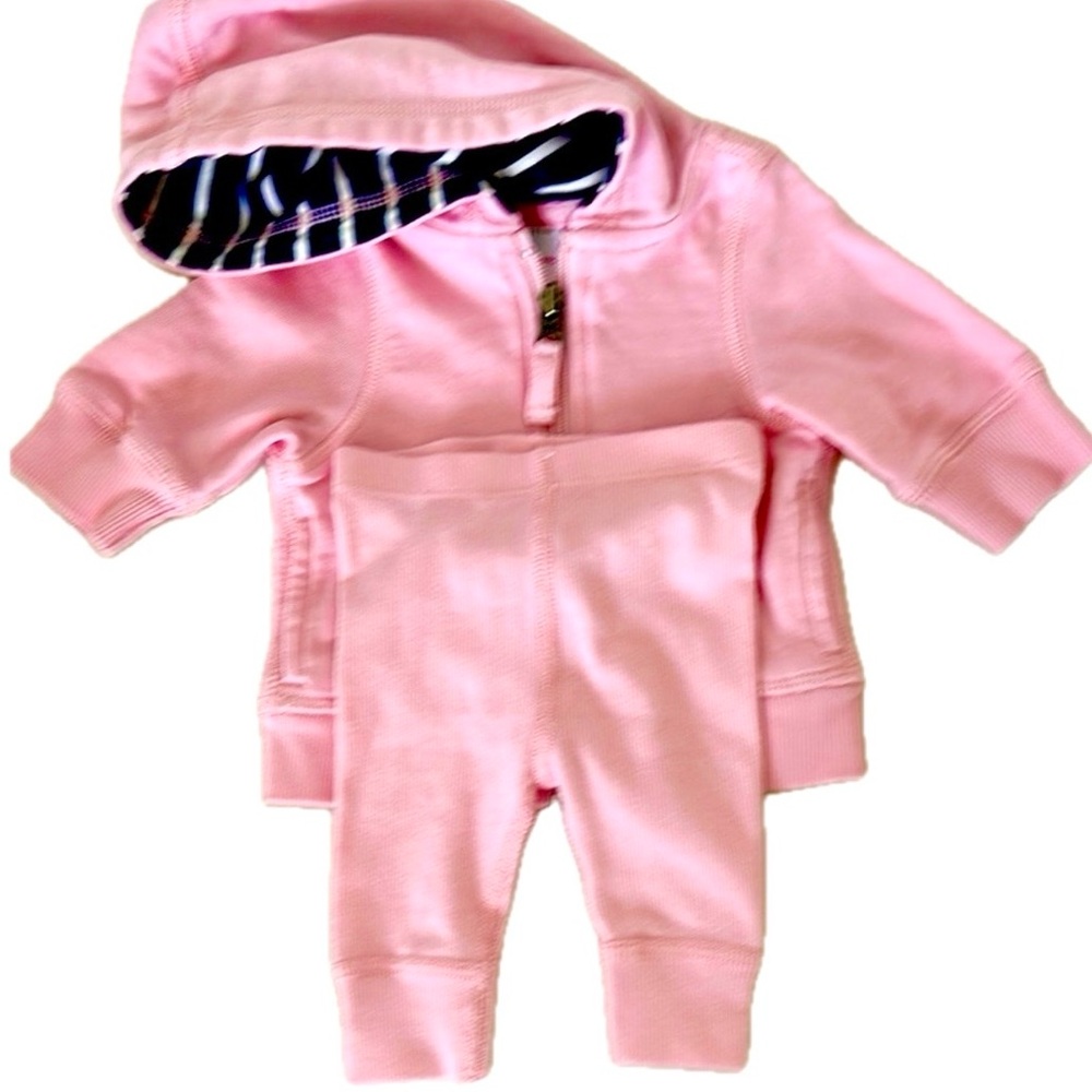 NWOT Hanna Andersson Pink and Navy Baby Set